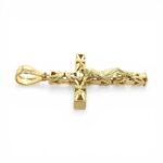 14k Yellow Gold Byzantine Crucifix Cross Pendant - Image 2