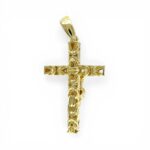 14k Yellow Gold Byzantine Crucifix Cross Pendant - Image 3