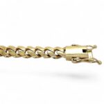 9k Yellow Gold Miami Cuban Bracelet Light Links - 12 mm - Image 2