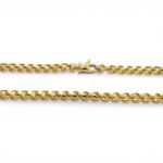 9k Yellow Gold Solid Franco Chain - 3.5 mm - Image 3