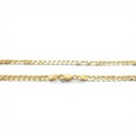 9k Yellow Gold Flat Bevelled Curb Chain - 3 mm - Image 2