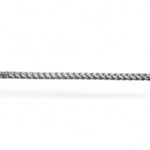 925 Sterling Silver Solid Square Franco Bracelet - 4 mm - Image 3
