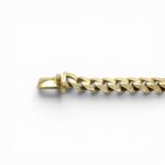 9k Yellow Gold Miami Cuban Bracelet Light Links - 10 mm - Image 3