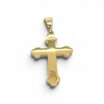 14k Yellow Gold Plain Cross Pendant