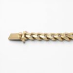 9k Yellow Gold Miami Cuban Bracelet Light Links - 16 mm - Image 6