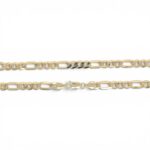 9k Yellow Gold Solid Figaro Chain - 6 mm - Image 3