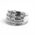 950 Platinum Lab Grown Diamond Stone Set Ring - Image 4
