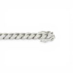 925 Sterling Silver Iced Out Round Cuban Bracelet - 10 mm - Image 2