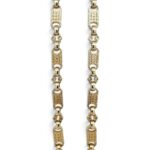 9k Yellow Gold Stars and Bars Belcher Chain - 6.5 mm - Image 2