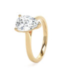 18k Yellow Gold Lab Grown Pear Shape Diamond Set Ring - Image 2