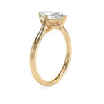 18k Yellow Gold Lab Grown Marquise Diamond Set Ring - Image 3