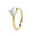 18k Yellow Gold Lab Grown Round Diamond Set Ring - Image 3