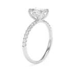 950 Platinum Lab Grown Radiant Diamond Set Ring - Image 3