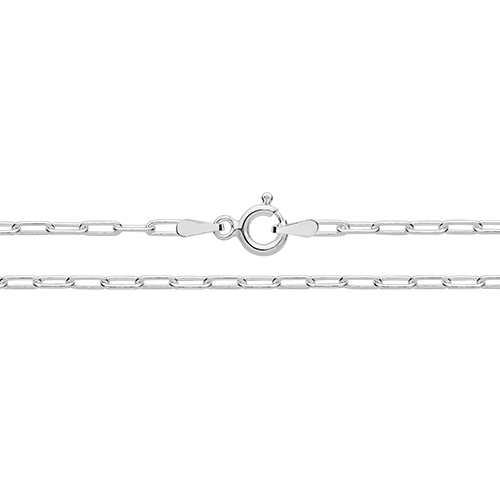 925 Sterling Silver PaperClip Chain - 2 mm - Image 1