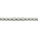 925 Sterling Silver Circle Tennis Bracelet - 9.5 mm - Image 2