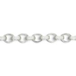 925 Sterling Silver Oval Shaped Belcher Chain Stone set and Patterned - 12 mm - Image 3