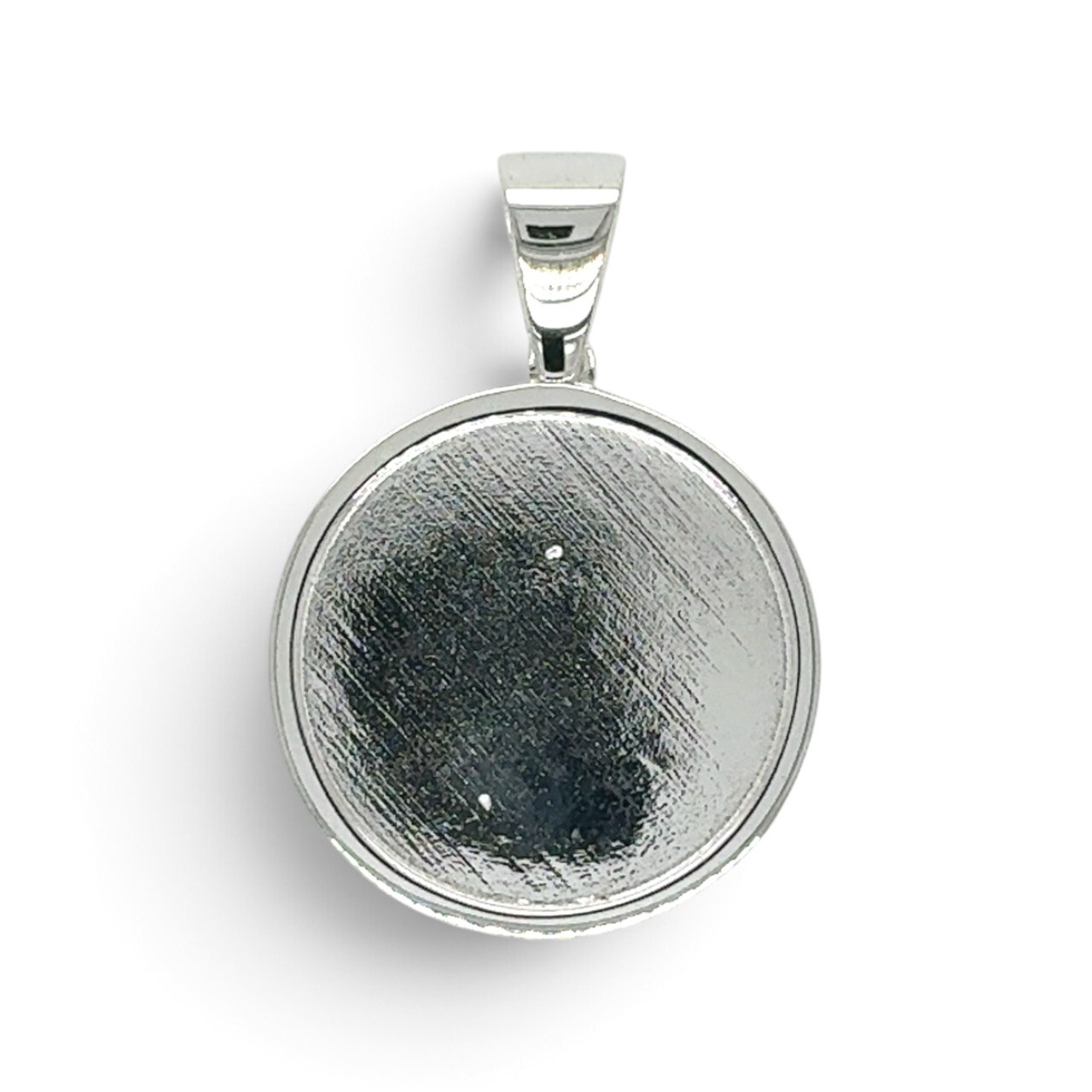 925 Sterling Silver Plain Picture Pendant - 2 Sizes - Image 1