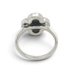 925 Sterling Silver Clover Onyx Ring - 14 mm - Image 3