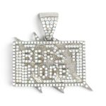 925 Sterling Silver Beast Mode Cz Pendant