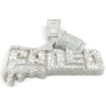 925 Sterling Silver FADED Cz Pendant - Image 2