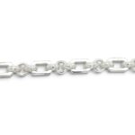925 Sterling Silver Patterned Gypsy Link Belcher Bracelet - 9 mm