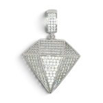 925 Sterling Silver Diamond Cz Pendant