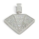 925 Sterling Silver Diamond Cz Pendant - Image 5