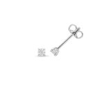 9k Gold Lab Grown Diamond Round Cut Stud Earrings - Image 8