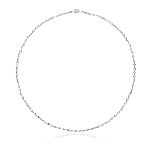 925 Sterling Silver Round Rubover Chain - Image 1