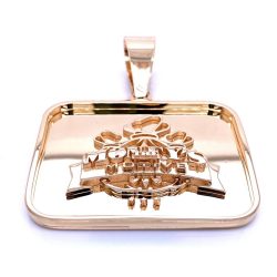 MTM Solid Pendat Yellow gold Custom made.